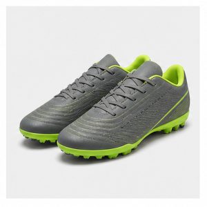 Wide Fit Grey/Green Football Boots