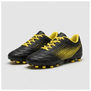 Kids Black/Yellow Football Boots