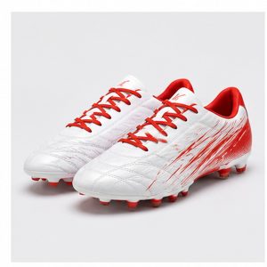 White/Red Lace FG Football Boots
